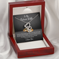 To My Future Wife Double Heart Necklace Message Card