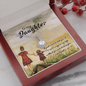 To My Daughter Eternal Hope Necklace Message Card