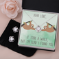 To My Dearest Soulmate Love Knot Necklace & Earrings Set Message Card