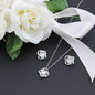 To My Soulmate Love Knot Necklace & Earrings Set Message Card
