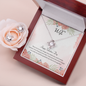 My Valentine Love Knot Necklace Message Card