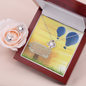 Wanderlust Love Knot Necklace & Earrings Set Template Message Card