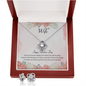My Valentine Love Knot Necklace Message Card