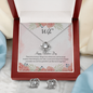 My Valentine Love Knot Necklace Message Card