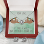 To My Dearest Soulmate Love Knot Necklace & Earrings Set Message Card