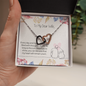 To My Wife Interlocking Hearts Necklace Message Card