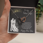 To my Future Wife Interlocking Hearts Necklace Message Card