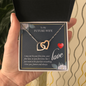 To My Future Wife Interlocking Hearts Necklace Message Card