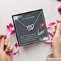 To My Future Wife Interlocking Hearts Necklace Message Card