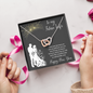 To my Future Wife Interlocking Hearts Necklace Message Card