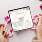 To My Wife Interlocking Hearts Necklace Message Card