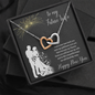 To my Future Wife Interlocking Hearts Necklace Message Card