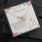 To My Wife Interlocking Hearts Necklace Message Card