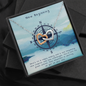 New Beginnings Interlocking Hearts Necklace Message Card