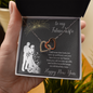 To my Future Wife Interlocking Hearts Necklace Message Card