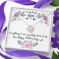 To My Lovely Love Knot Necklace Message Card