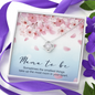 Mama to be Love Knot Necklace Message Card
