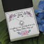 To My Lovely Love Knot Necklace Message Card