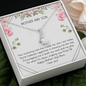 Mother and Son Alluring Beauty Necklace Message Card