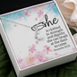 Proverbs 31:25 Alluring Beauty Necklace Message Card