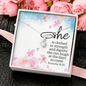 Proverbs 31:25 Alluring Beauty Necklace Message Card