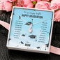 To My Amazing Daughter Alluring Beauty Necklace Message Card