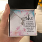 Proverbs 31:25 Alluring Beauty Necklace Message Card