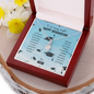 To My Amazing Daughter Alluring Beauty Necklace Message Card