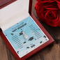 To My Amazing Daughter Alluring Beauty Necklace Message Card
