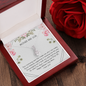 Mother and Son Alluring Beauty Necklace Message Card