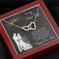To my Future Wife Interlocking Hearts Necklace Message Card
