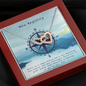 New Beginnings Interlocking Hearts Necklace Message Card