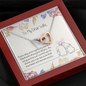 To My Wife Interlocking Hearts Necklace Message Card