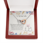 To My Wife Interlocking Hearts Necklace Message Card