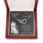 To my Future Wife Interlocking Hearts Necklace Message Card