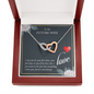 To My Future Wife Interlocking Hearts Necklace Message Card