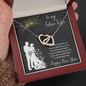 To my Future Wife Interlocking Hearts Necklace Message Card