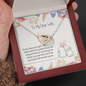 To My Wife Interlocking Hearts Necklace Message Card
