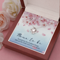 Mama to be Love Knot Necklace Message Card
