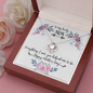 To My Lovely Love Knot Necklace Message Card