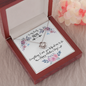 To My Lovely Love Knot Necklace Message Card