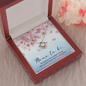 Mama to be Love Knot Necklace Message Card