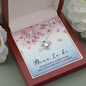 Mama to be Love Knot Necklace Message Card