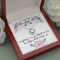 To My Lovely Love Knot Necklace Message Card