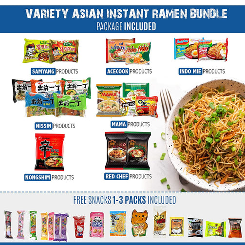Samyang Buldak Ramen Bundle, Spicy Noodle Variety Pack, Korean