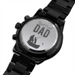 Customized Black Chronograph Watch from Son to the Best Dad