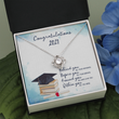 Congratulations Graduates Love Knot Necklace Message Card