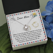 Caring Mom Love Knot Necklace Message Card