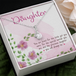 Daughter Alluring Beauty Necklace Message Card